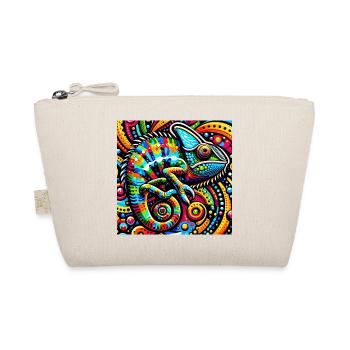 Chameleon Pop Art - Organic Pouch - nature - Front