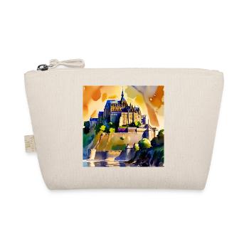 Mont Saint Michel - Watercolor - Organic Pouch - nature - Front