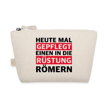 Heute mal gepflegt einen in die Rüstung römern - Bio-Täschchen - Natur - Vorne