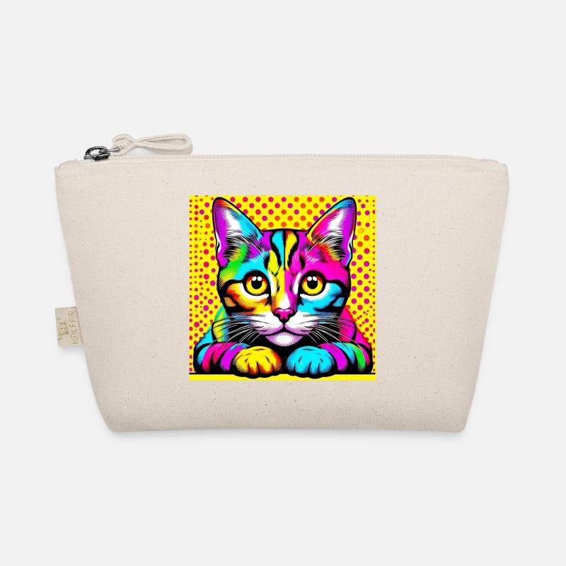 Chat Pop Art Trousse biologique