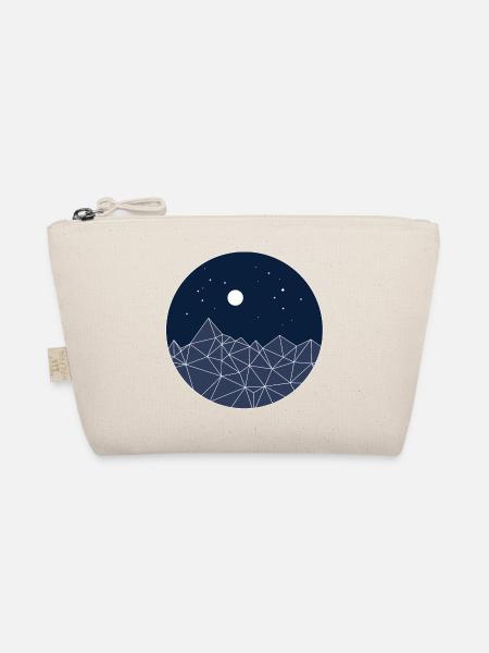 Minimal Mountains – Night Nature Aesthetic - Bio-Täschchen - Natur