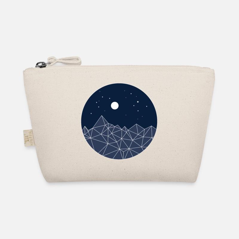 Minimal Mountains – Night Nature Aesthetic - Bio-Täschchen - Natur
