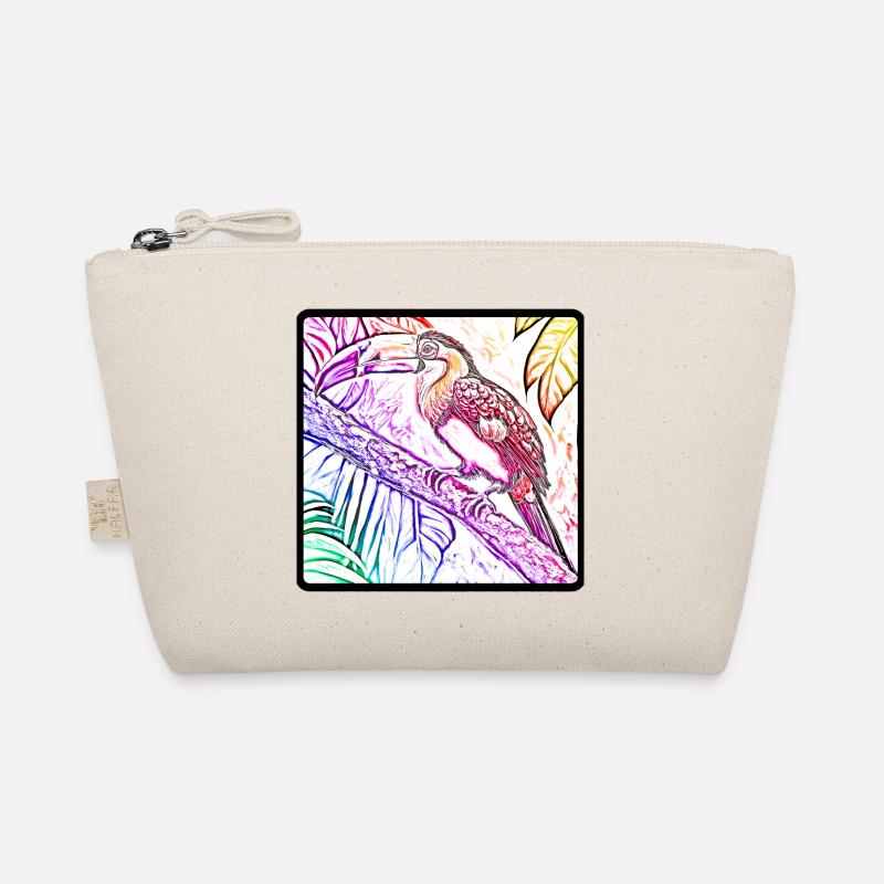 Regenbogen Tukan Bio-Täschchen