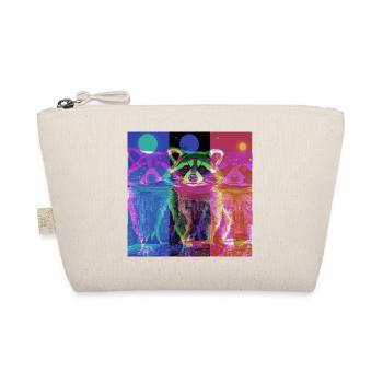 raccoon,graffiti,grey, watercolour,urban - Organic Pouch - nature - Front