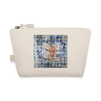Abstract Animal Portrait with Cow - Organic Pouch - nature - Front