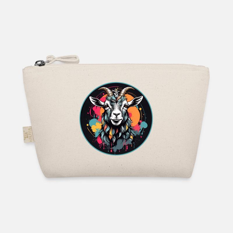 Portrait de chèvre coloré bouc Trousse biologique