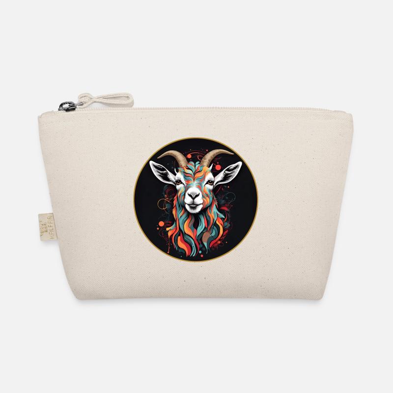 Portrait de chèvre bouc coloré Trousse biologique