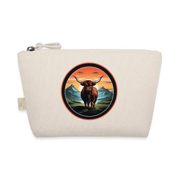Bétail écossais Highlands Highlands. Vintage Style - Trousse biologique - nature - Devant