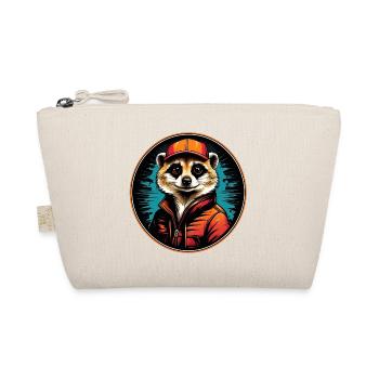 Suricate cool dans un style vintage de tenue d’extérieur - Trousse biologique - nature - Devant