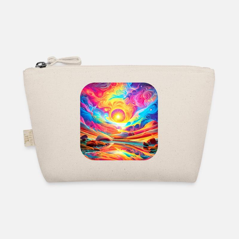 Psychedelisches Motiv IV Bio-Täschchen