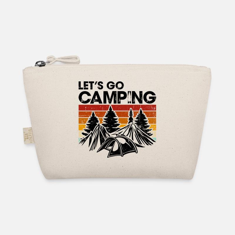 Silhouette Pines at Sunset Stripes Organic Pouch