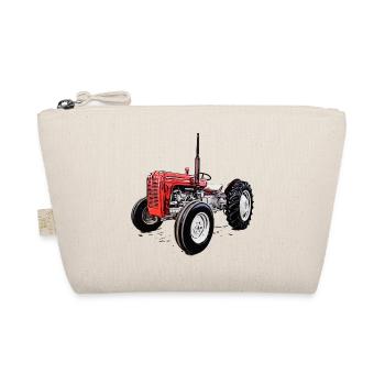 Roter M F 35 Traktor - Bio-Täschchen - Natur - Vorne