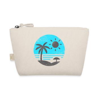 Vintage Beach Blue Grey - Organic Pouch - nature - Front