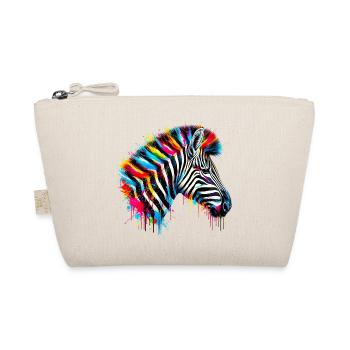 Zebra - Bio-Täschchen - Natur - Vorne