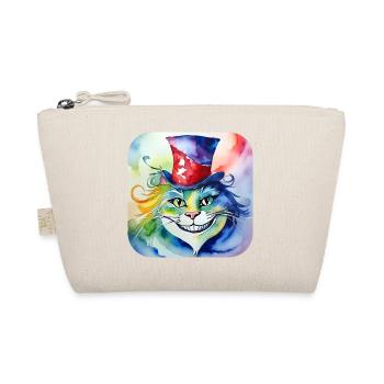 Chat fou mignon avec chapeau - Trousse biologique - nature - Devant