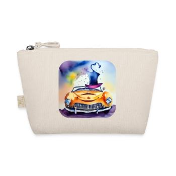 Voiture folle qui rit avec chapeau - Trousse biologique - nature - Devant