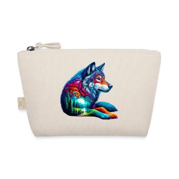 Wolf - Organic Pouch - nature - Front