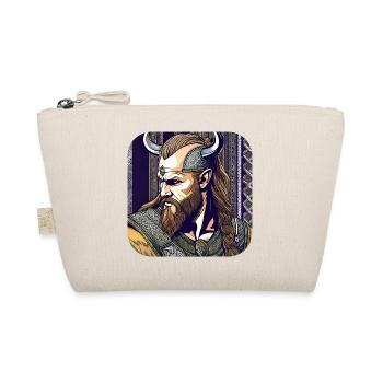 Proud Viking Warrior Germanic - Organic Pouch - nature - Front
