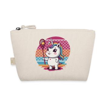 Tennis Unicorn - Organic Pouch - nature - Front