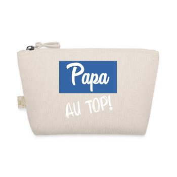 PAPA. VATERTAG. FROHER VATERTAG. ALLES GUTE ZUM GEBURTSTAG. - Bio-Täschchen - Natur - Vorne