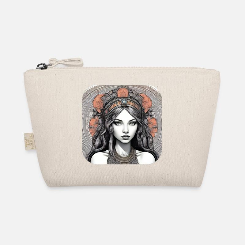 Fille punk gothique cool avec des roses rouges Trousse biologique