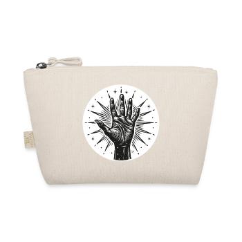 Star Hand with Flashes - Organic Pouch - nature - Front