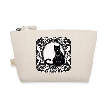 Mystical Black Cat - Organic Pouch - nature - Front