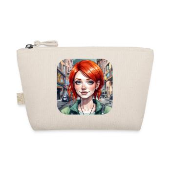 Fille cool aux cheveux roux - Trousse biologique - nature - Devant