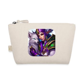 Proud Fantasy Elf Warrior - Organic Pouch - nature - Front