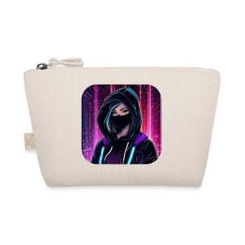 Cool Cyberpunk Girl VIII - Organic Pouch - nature - Front