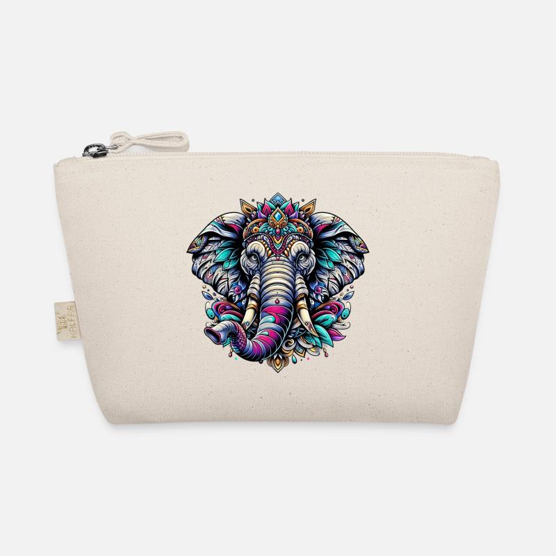 Elefant - Bio-Täschchen - Natur