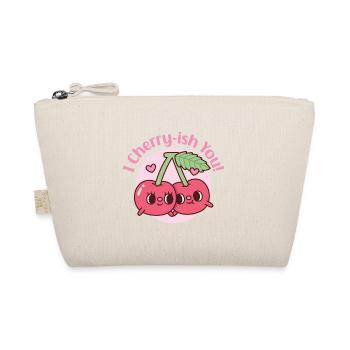 Cute Cherries I Cherryish You Valentines Day Pun - Organic Pouch - nature - Front
