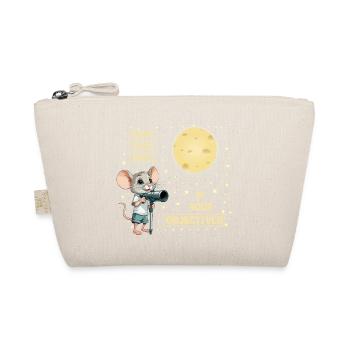 Mouse and Cheese Moon - Organic Pouch - nature - Front