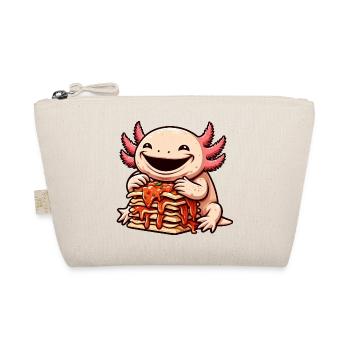Axolotl Enjoys Lasagna Comic - Organic Pouch - nature - Front