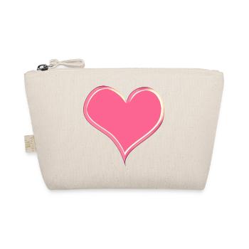 Amour du cœur ❤️ - Trousse biologique - nature - Devant