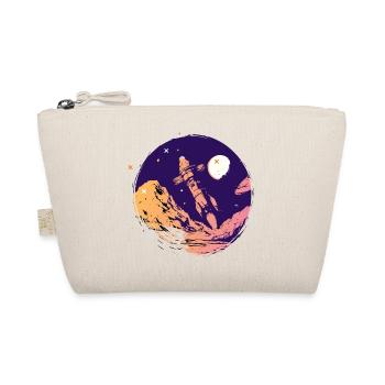 rocket space space school start Go space nerd - Organic Pouch - nature - Front
