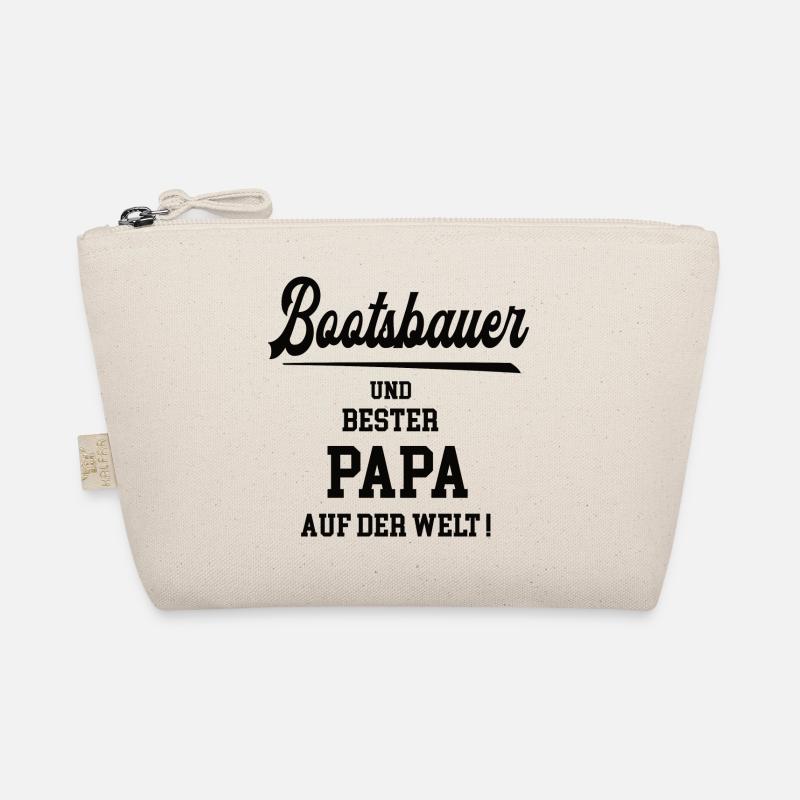 Bester Papa Bootsbauer Bootsbau Schiffsbauer Vater Bio-Täschchen