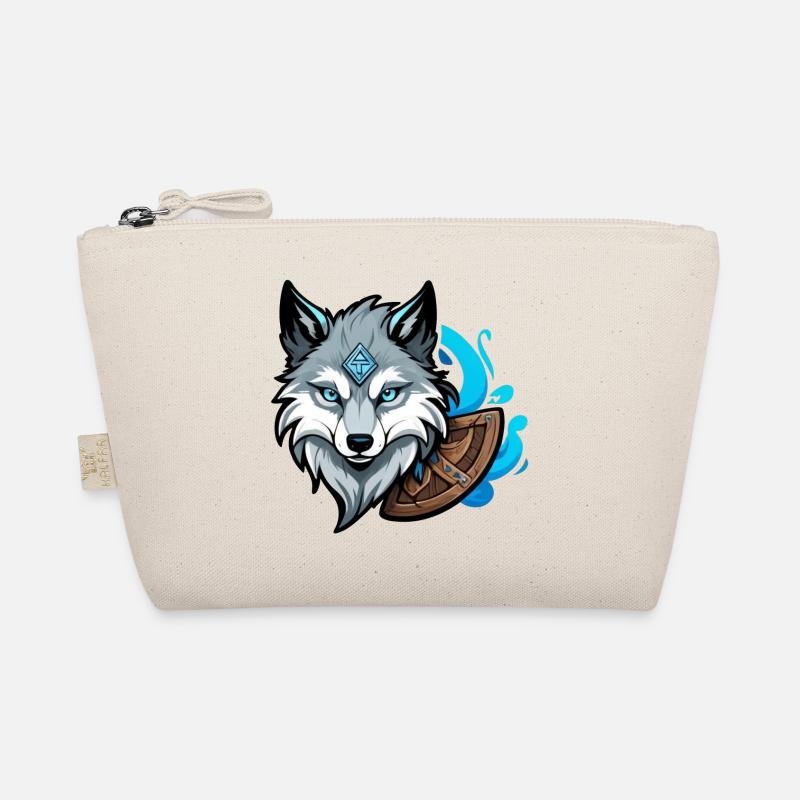 Viking Wolf Head Bio-Täschchen