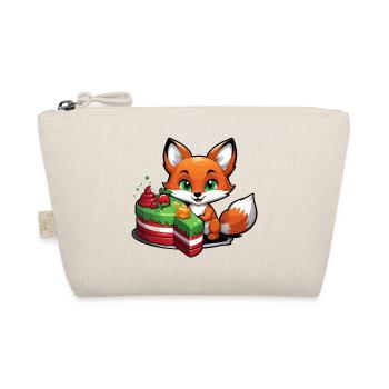 Petit renard avec gâteau d’anniversaire - Trousse biologique - nature - Devant