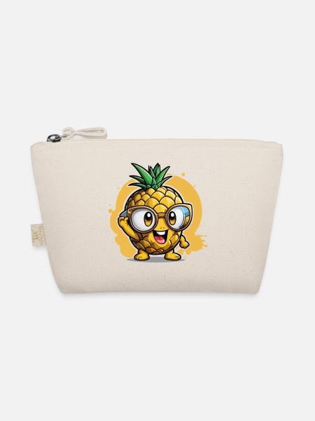 Kleine Ananas - Bio-Täschchen - Natur