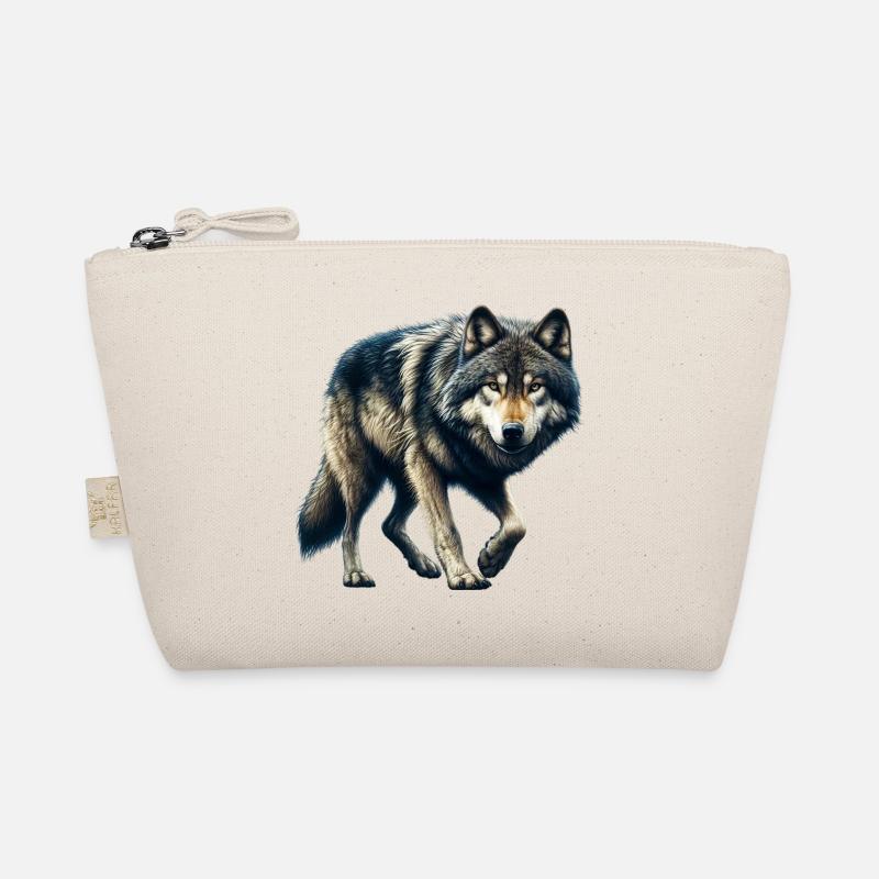 Wolf - Bio-Täschchen - Natur