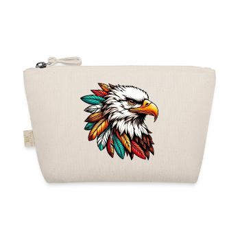 Amerikanischer Indianer Adler Amerikanische Rothaut - Bio-Täschchen - Natur - Vorne