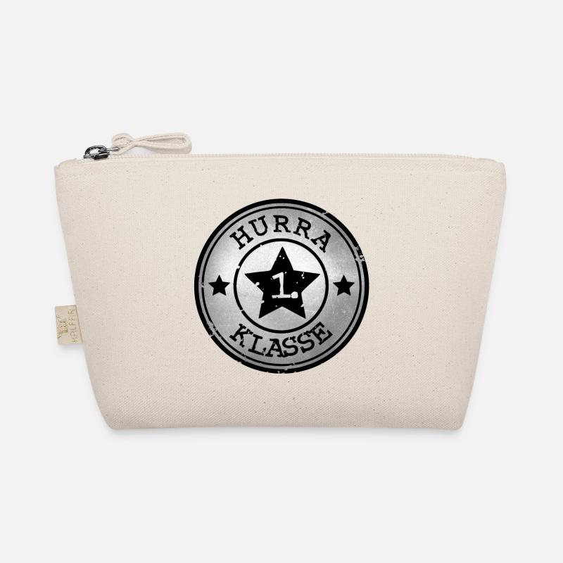 Hooray 1st Class - Star Emblem - Silver Black Organic Pouch