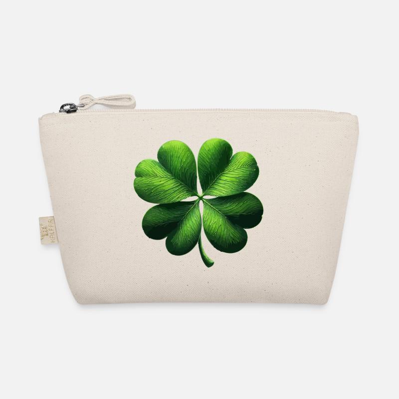 Vierblättriges Kleeblatt Bio-Täschchen