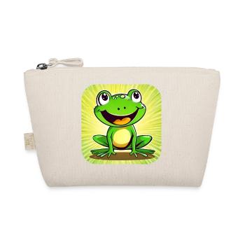 Cute frog in comic style - Organic Pouch - nature - Front