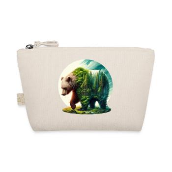 Ours avec forêt en silhouette - Trousse biologique - nature - Devant