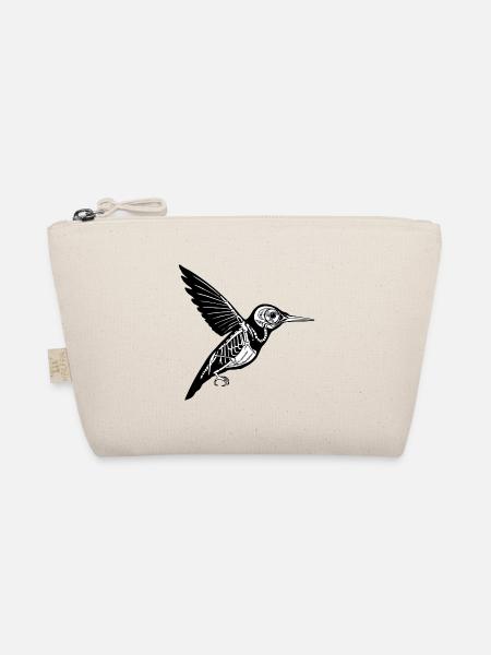 Kolibri Skelett - Bio-Täschchen - Natur
