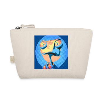 Caméléon Pop Art aux couleurs néon - Trousse biologique - nature - Devant
