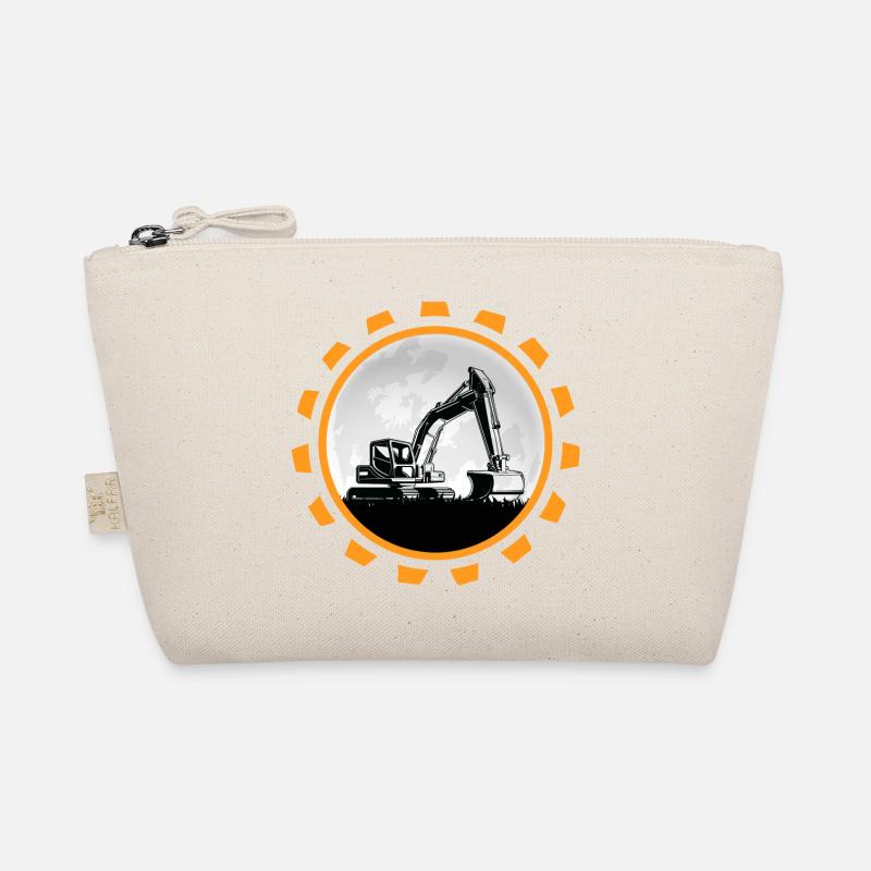 bagger baggerfahrer Baustelle Baggerschaufel Bio-Täschchen