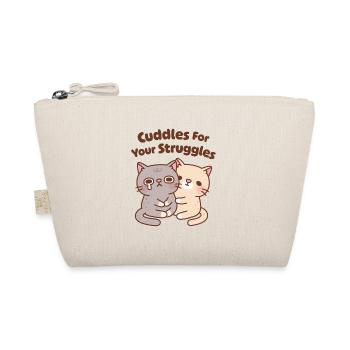 Cute Cats Cuddles For Your Struggles - Organic Pouch - nature - Front